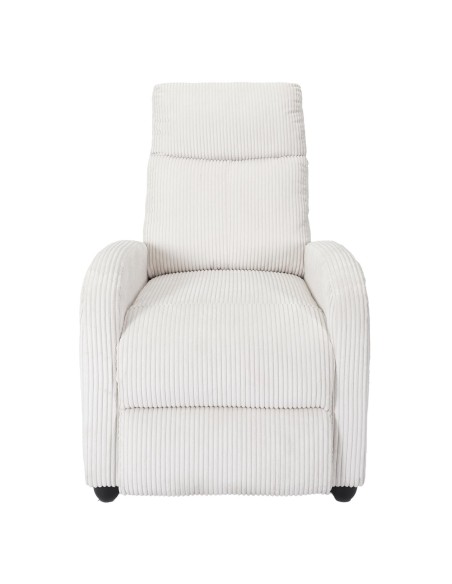 Fauteuil dream côtelé Scott Beige Home Deco Factory