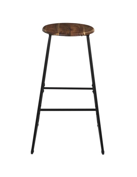 Tabouret de bar Acacia Marron Home Deco Factory