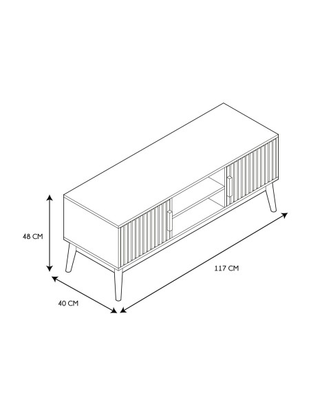 Meuble TV Klaus Marron Home Deco Factory