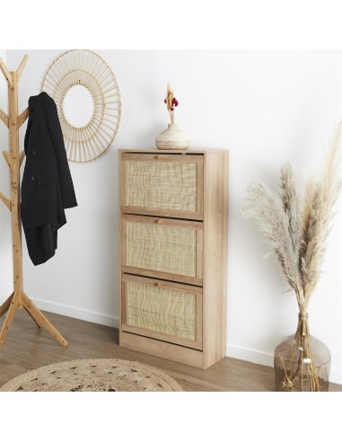 Meuble à chaussures 3 portes Bali Home Deco Factory