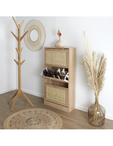 Meuble à chaussures 3 portes Bali Home Deco Factory