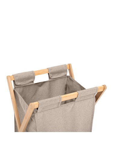 Panier à linge pliable Tidy Box 50L Gris - Five
