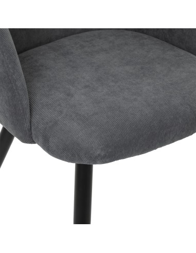 Fauteuil Céleste En Velours Gris Atmosphera