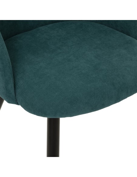 Fauteuil Céleste En Velours Vert Jade Atmosphera