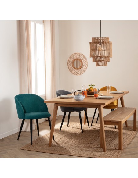 Fauteuil Céleste En Velours Vert Jade Atmosphera