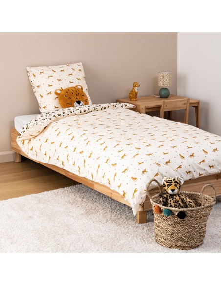 Parure de lit enfant Léopard 140 x 200 Atmosphera