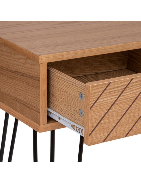 Console 2 tiroirs Naomi Beige Atmosphera