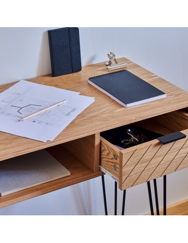 Console 2 tiroirs Naomi Beige Atmosphera