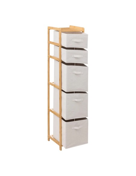 Etagère haute 5 rangements Tidy box Marron Five