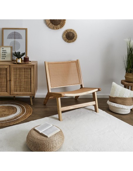 Fauteuil En Bois De Hévéa Bali Naturel Home Deco Factory