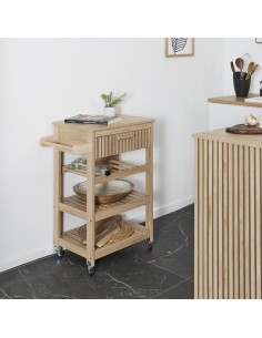 Desserte de cuisine Klaus Marron Home Deco Factory 2