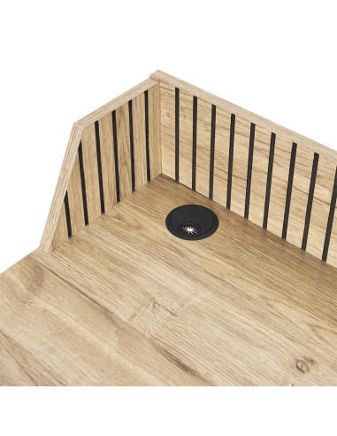 Bureau design en bois Marron Home Deco Factory