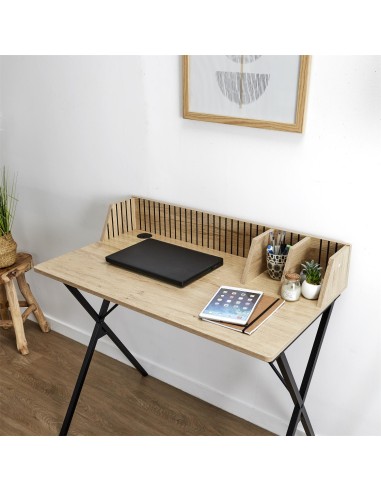 Bureau design en bois Marron Home Deco Factory