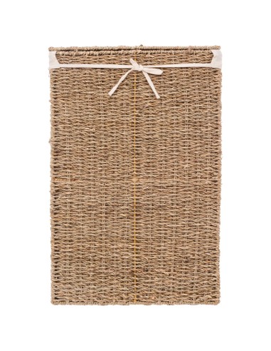 Panier à linge 40L En Roseau Beige Five