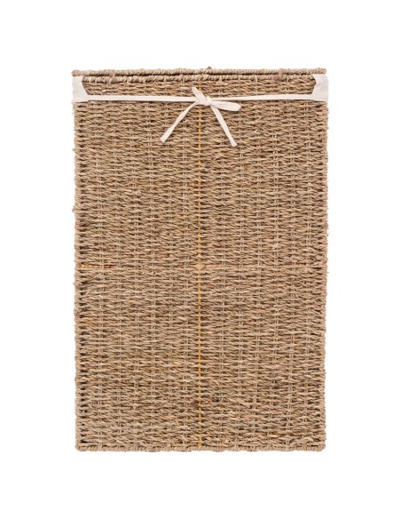 Panier à linge 40L En Roseau Beige Five