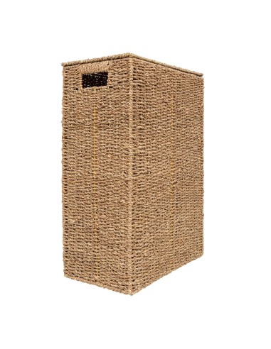 Panier à linge 40L En Roseau Beige Five
