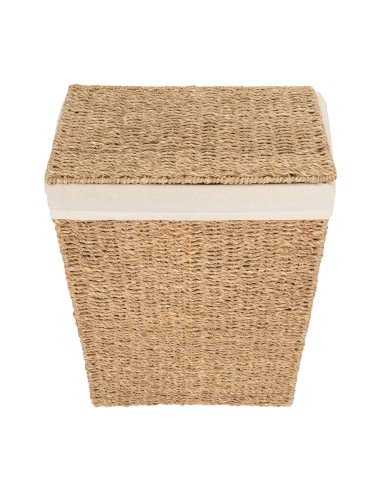 Panier à linge 40L En Roseau Beige Five