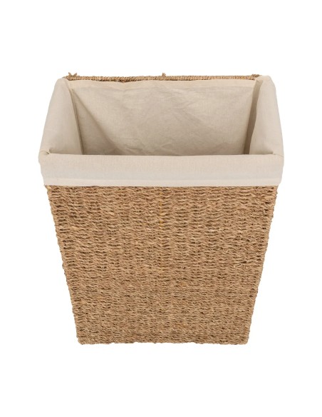 Panier à linge 40L En Roseau Beige Five