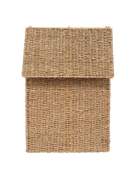Panier à linge 40L En Roseau Beige Five