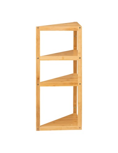 Etagère D'angle 3 Niveaux En Bambou Five