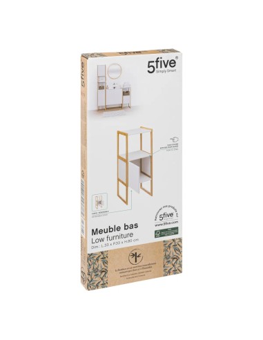 Meuble Bas Sous Lavabo Naturéo Blanc Five