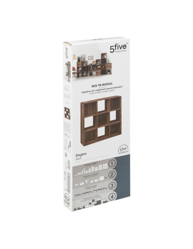 Étagère 9 Cases Indus Mix Marron Five