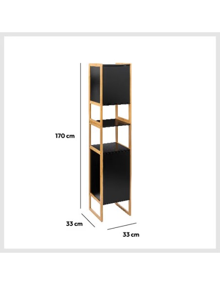 Colonne Salle De Bains Natureo Noir Five