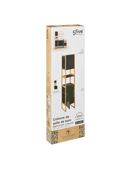 Colonne Salle De Bains Natureo Noir Five