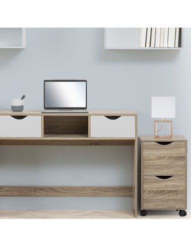 Caisson 2 Tiroirs Sur Roulettes Naturel Five