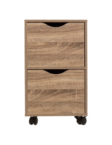 Caisson 2 Tiroirs Sur Roulettes Naturel Five