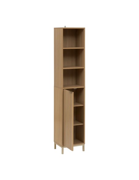 Colonne 1 Porte Effet En Bois Tasso Beige Five