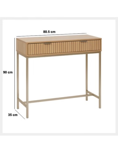 Console 2 Tiroirs Tasso Beige Five