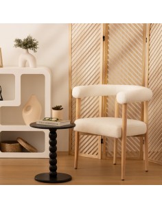 Table À Café Chamlo Noire Atmosphera 2