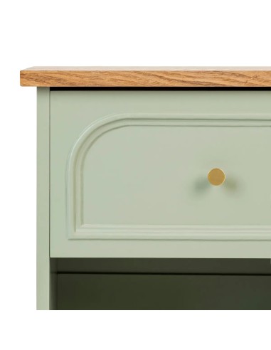 Table De Chevet 1 Tiroir Mohéa Vert Céladon Atmosphera