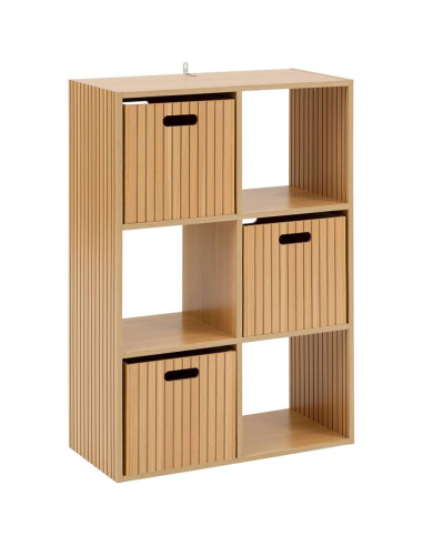 Étagère 6 Cases Mix Tasso Marron Five