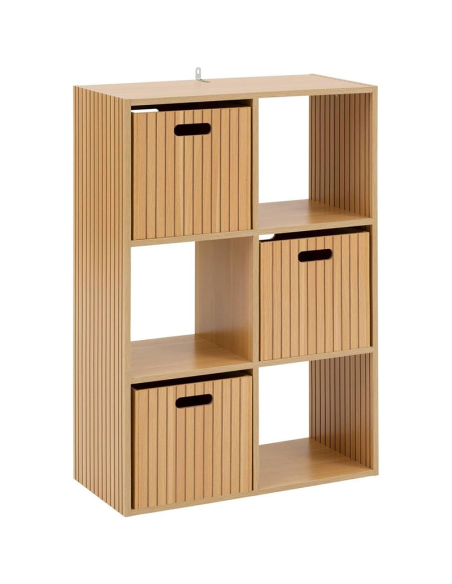 Étagère 6 Cases Mix Tasso Marron Five