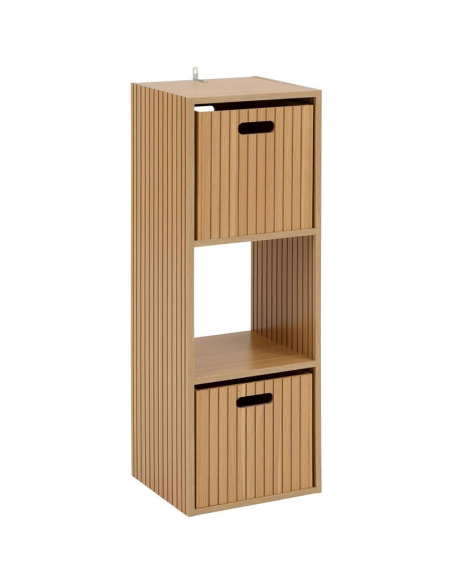 Étagère 3 Cases Mix Tasso Marron Five