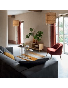 Fauteuil Velours Naova Terracotta Atmosphera 2