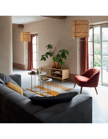 Meuble TV 1 porte Rayo Beige Atmosphera