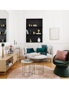 Meuble TV 1 porte Rayo Beige Atmosphera 2