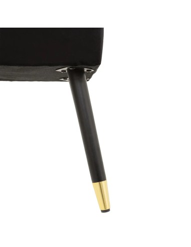 Banc Salome 100x35 En Velours Noir Atmosphera