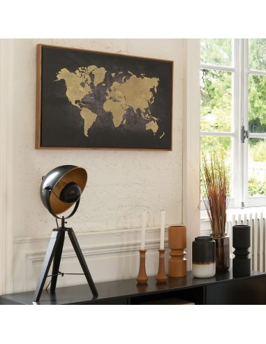 Lampe Trépied Lahti Haut 70 cm Noir Atmosphera