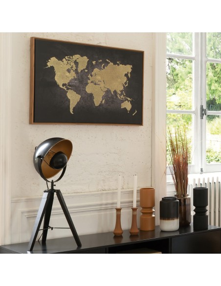 Lampe Trépied Lahti Haut 70 cm Noir Atmosphera