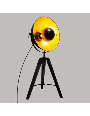 Lampe Trépied Lahti Haut 70 cm Noir Atmosphera