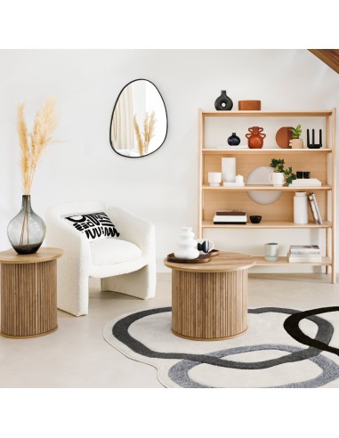 Table à café Colva D 60 cm Beige Atmosphera