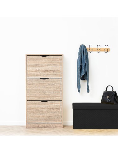 Meuble Range Chaussures 3 Tiroirs Beige Five