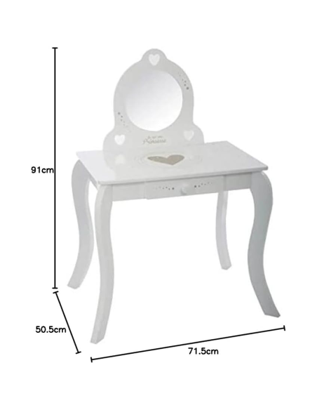 Coiffeuse Avec Tabouret Pour Enfant Atmosphera For Kids