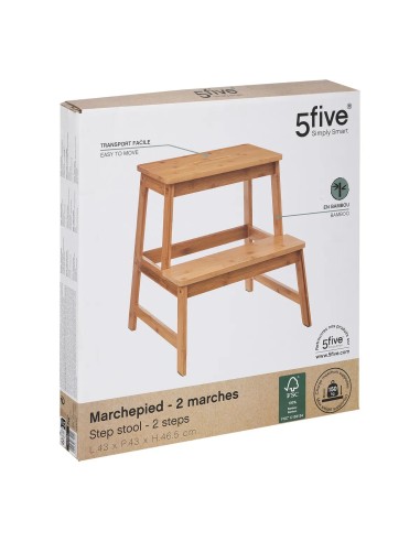 Marchepied En Bambou 2 Marches Five