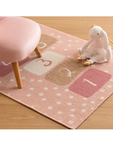 Tapis De Chambre Marelle Fille Rose - Atmosphera For Kids