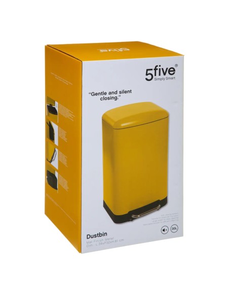 Poubelle En Métal Ariane 30 L Jaune Five